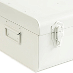 Металлический сундук Metal Chest White варинант исполнения - 3 | Loft Concept в Ижевске