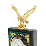 Настольный письменный набор из змеевика тёмно-зелёного цвета с декором в виде орла Successful Leader варинант исполнения - 3 | Loft Concept в Ижевске