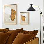 Торшер с поворотным плафоном Davy Brass Floor Lamp варинант исполнения - 11 | Loft Concept в Ижевске