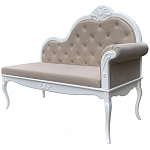 Рекомье со спинкой в стиле прованс Montmartre Provence Ottoman варинант исполнения - 3 | Loft Concept в Ижевске