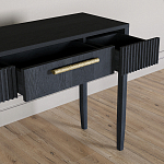 Элегантная Консоль Primo с выдвижным ящиком Черный дуб варинант исполнения - 5 | Loft Concept в Ижевске