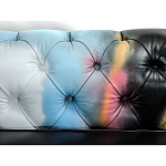 Диван в Лофт Честерфильд граффити из винтажной кожи GRAFFITI PARA Chesterfield варинант исполнения - 5 | Loft Concept в Ижевске