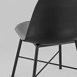 Стул из прочного пластика на металлическом основании Anora Black варинант исполнения - 6 | Loft Concept в Ижевске