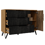 Комод с 3-мя ящиками и дверцей Stone Effect варинант исполнения - 3 | Loft Concept в Ижевске