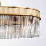 Люстра подвесная овальная со стеклянными трубками Длина 100 см Nembus варинант исполнения - 3 | Loft Concept в Ижевске