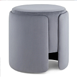 Пуф Alice Poof Grey Серый велюр варинант исполнения - 1 | Loft Concept в Ижевске
