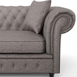 Мебельная ткань Шенилл серый цвет 138 см T4-32 варинант исполнения - 12 | Loft Concept в Ижевске