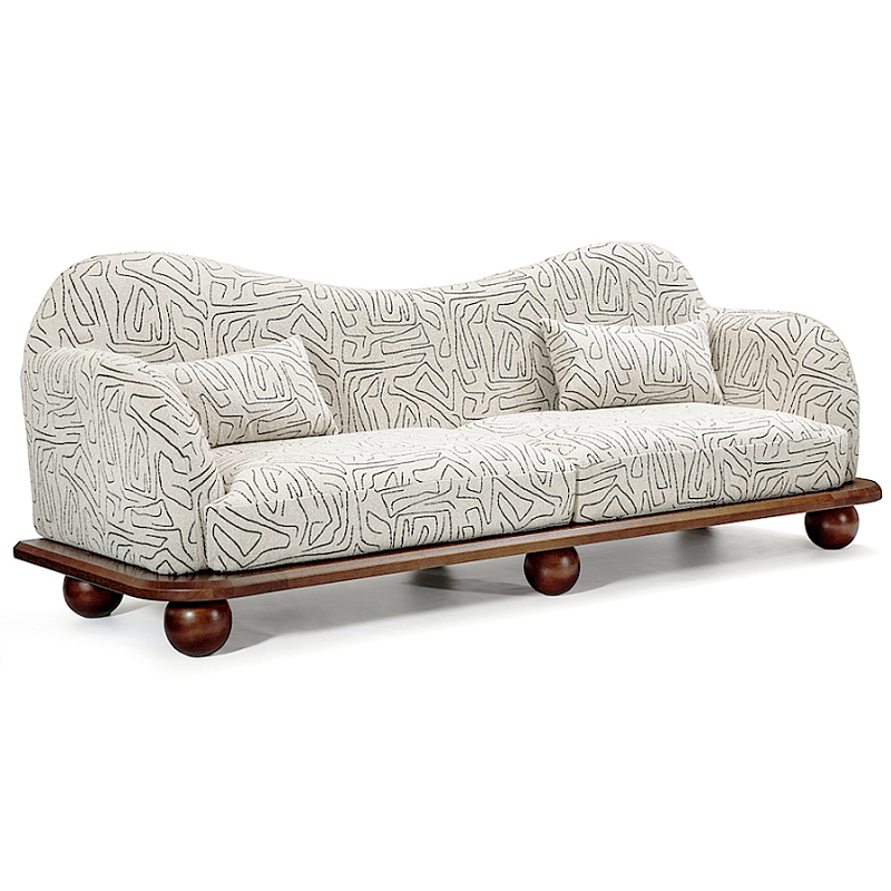 Диван Indra Sofa Молочный Коричневый в Ижевске | Loft Concept 