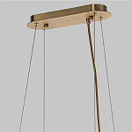 Люстра подвесная с овальными подвесками из стекла дымчатого цвета Harlow Crystal Round варинант исполнения - 6 | Loft Concept в Ижевске