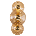 Бра со стеклянными плафонами янтарного цвета в форме дисков Savio Glass Disc варинант исполнения - 1 | Loft Concept в Ижевске