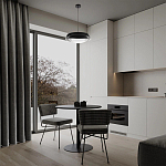 Подвесной светильник круглый черного цвета из металла  Vita Cuna варинант исполнения - 7 | Loft Concept в Ижевске