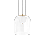 Подвесной светильник с цилиндрическим прозрачным стеклянным плафоном Grada Light варинант исполнения - 1 | Loft Concept в Ижевске