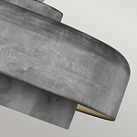 Подвесной светильник с массивным круглым стальным плафоном серого цвета в индустриальном стиле на цепи Feiss варинант исполнения - 7 | Loft Concept в Ижевске