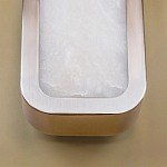 Бра в металлическом корпусе с рассеивателем из бежевого алебастра Cryptocrystalline Stone варинант исполнения - 4 | Loft Concept в Ижевске