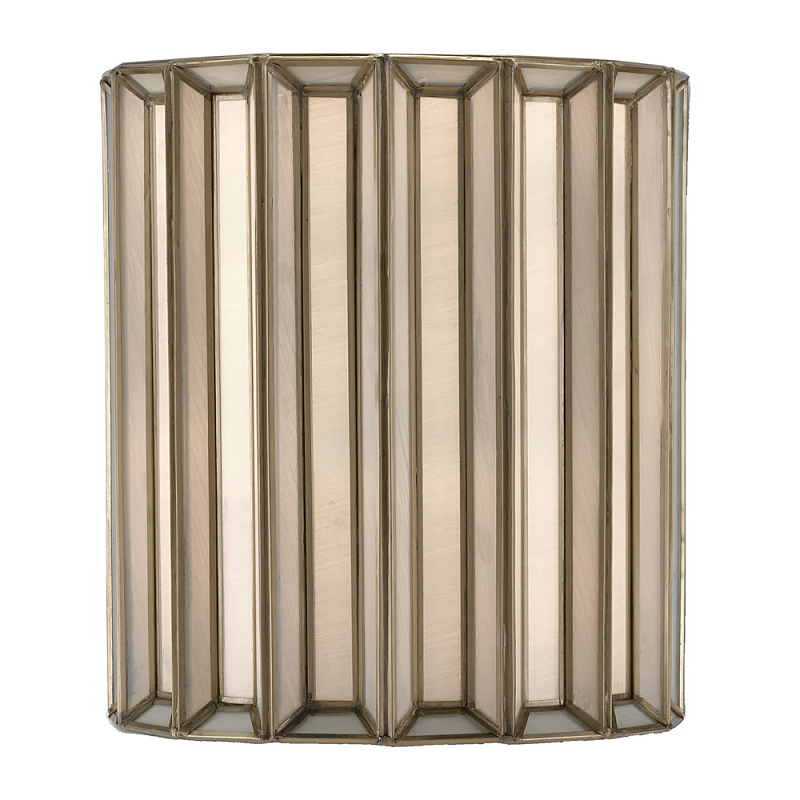 Бра настенное с фактурным каркасом Soft Glow Lamps Молочный Латунь в Ижевске | Loft Concept 