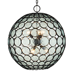 Люстра в форме шара из круглых декоративных элементов Circle of Light варинант исполнения - 1 | Loft Concept в Ижевске