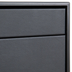 Комод из металла и кожи Guarin Chest of Drawers варинант исполнения - 4 | Loft Concept в Ижевске