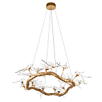 Люстра подвесная с прозрачными стеклянными птичками на ветвях Диаметр 100 см Serip Voa варинант исполнения - 4 | Loft Concept в Ижевске