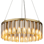 Люстра со стеклянными цилиндрическими плафонами Luminous Cylinders Amber Round варинант исполнения - 1 | Loft Concept в Ижевске