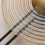 Бра с янтарным стеклянным диском и золотистыми акцентами Savio Glass Disc варинант исполнения - 4 | Loft Concept в Ижевске