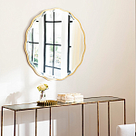 Золотое настенное зеркало Yvon Mirror варинант исполнения - 3 | Loft Concept в Ижевске