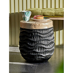 Приставной столик с фактурой под натуральное дерево Immortality варинант исполнения - 5 | Loft Concept в Ижевске