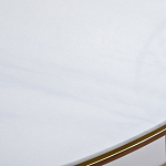 Консоль приставная полукруглая на основании золотого цвета Interior Accent варинант исполнения - 3 | Loft Concept в Ижевске