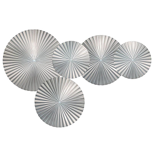 Арт-объект Apollo Silver Wall Plaque Disc 5