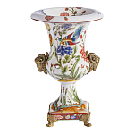 Ваза из фарфора с бронзовыми Овнами Bronze Aries варинант исполнения - 2 | Loft Concept в Ижевске