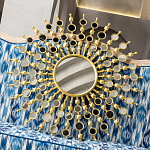 Зеркало-солнце в раме из металла с золотыми с лучами Rays of Peace варинант исполнения - 3 | Loft Concept в Ижевске