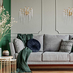 Бра золотого цвета с ветвями и хрустальными подвесками FAIRYTREE Light варинант исполнения - 8 | Loft Concept в Ижевске