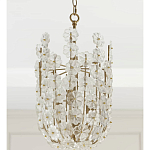 Подвесной светильник декорированный цветами из стекла Lightness of Flowers варинант исполнения - 3 | Loft Concept в Ижевске