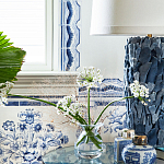 Обои ручная роспись Porto by Alessandra Branca Original colourway on dyed paper варинант исполнения - 3 | Loft Concept в Ижевске