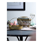 Блюдо фарфоровое с бронзовой ручкой Paradise Dish with Handle варинант исполнения - 2 | Loft Concept в Ижевске