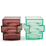 Стол журнальный в форме кубов Acrylic Furniture Lumina Crimson Clarity варинант исполнения - 6 | Loft Concept в Ижевске