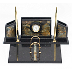 Настольный письменный набор из камня офиокальцит и змеевик Successful Leader варинант исполнения - 1 | Loft Concept в Ижевске