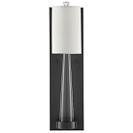 Бра на прозрачном штативе с тканевым абажуром в форме цилиндра Conciseness варинант исполнения - 4 | Loft Concept в Ижевске