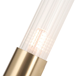 Бра с вытянутым рифленым стеклянным плафоном цилиндрической формы Trumpet tube варинант исполнения - 3 | Loft Concept в Ижевске