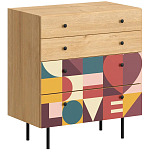 Комод с принтом на ящиках Elise Chest of Drawers варинант исполнения - 7 | Loft Concept в Ижевске