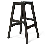 Барный стул со спинкой и подлокотниками на 4-х деревянных ножках Douglas Rhombus Бирюзовый Велюр варинант исполнения - 3 | Loft Concept в Ижевске