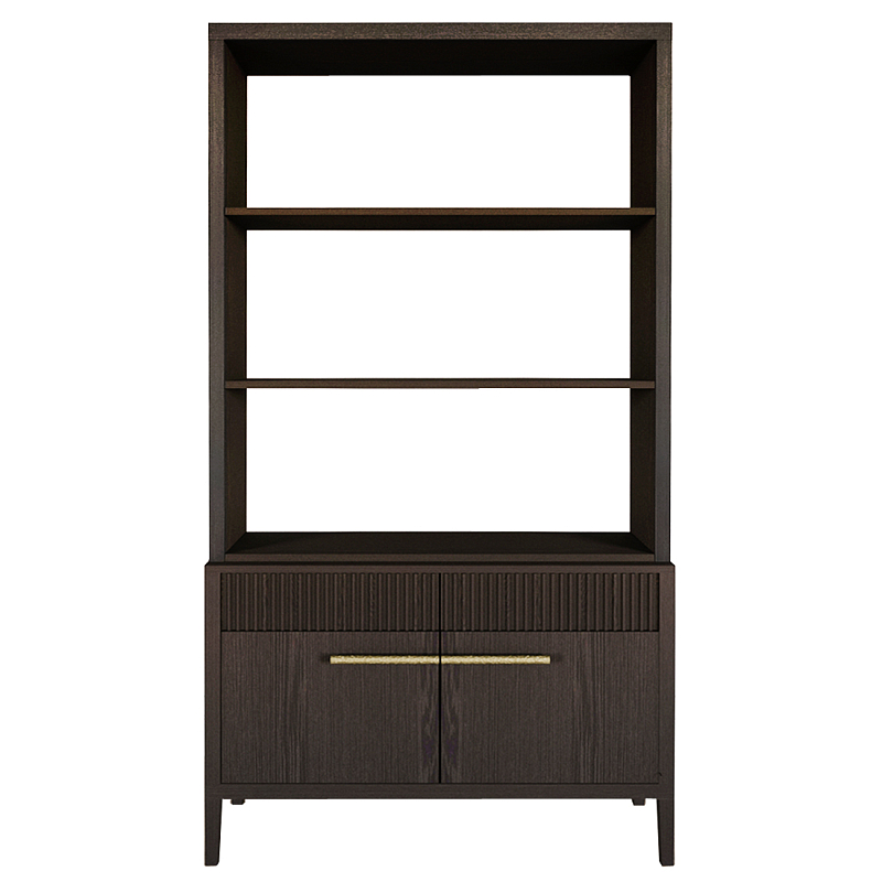 Стеллаж Primo с ящиками Темный орех Орех в Ижевске | Loft Concept 