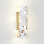 Бра с цилиндрическим белым бетонным плафоном Terrazzo Light варинант исполнения - 1 | Loft Concept в Ижевске