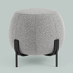 Пуф в ткани букле серого цвета Pikelet варинант исполнения - 2 | Loft Concept в Ижевске