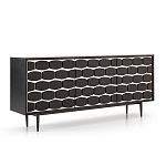 Дизайнерский комод чёрный с фактурным фасадом Billy варинант исполнения - 1 | Loft Concept в Ижевске