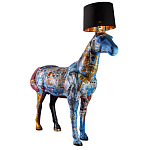 Большой Торшер Лошадь с ручной авторской росписью Feral Stallion варинант исполнения - 2 | Loft Concept в Ижевске