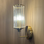 Бра с цилиндрическим рифленым стеклянным плафоном Jeanette варинант исполнения - 5 | Loft Concept в Ижевске