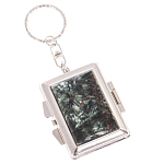 Зеркало брелок складное двухстороннее из натурального камня Серафинит Stone Mirrors варинант исполнения - 1 | Loft Concept в Ижевске