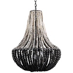 Люстра каплевидной формы украшенная круглыми бусинами Gradient Chandelier Black White варинант исполнения - 2 | Loft Concept в Ижевске