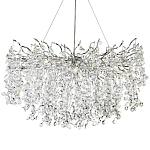 Люстра с хрустальными подвесками на металлических ветках Fairytree Light Silver Chandelier 18 варинант исполнения - 1 | Loft Concept в Ижевске
