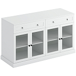 Широкая тумба с ящиками и стеклянными дверцами Percent Glass Cabinet варинант исполнения - 1 | Loft Concept в Ижевске